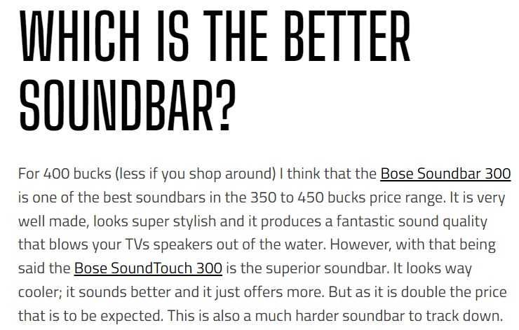 Soundbar BOSE Soundtouch 300