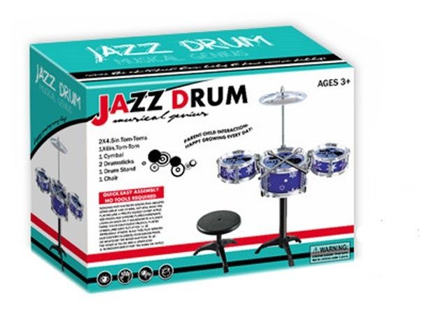 Детски барабани с чинел със столче