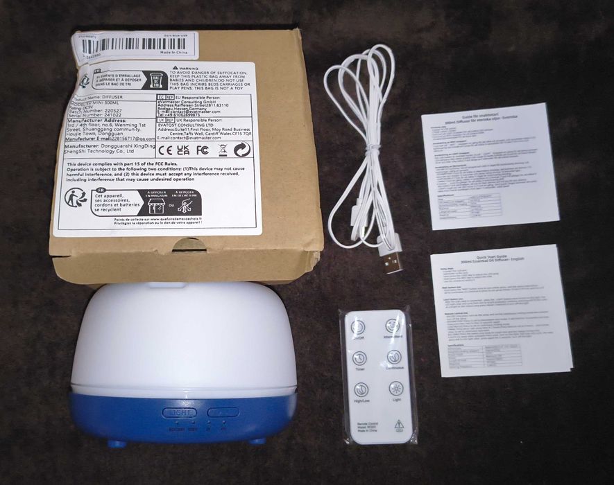 Umidificator de camera - Nou , cu telecomanda