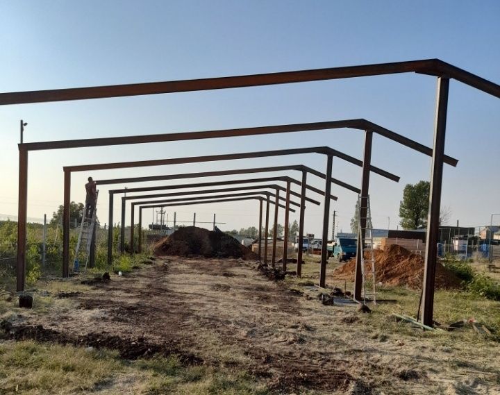 Vand hala metalica 8 latime ji 20 metri lungime din profile 160 ipe da