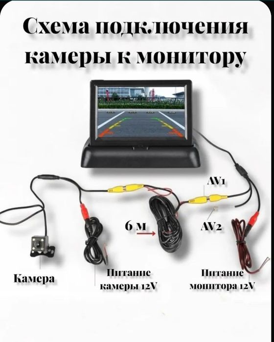 Монитор с камерой заднего вида