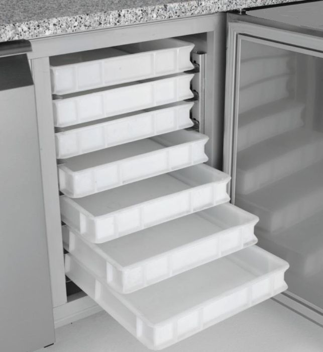 Masa pizza cu 3 usi + vitrina ingridiente (2020 x 800 x 1000 mm)