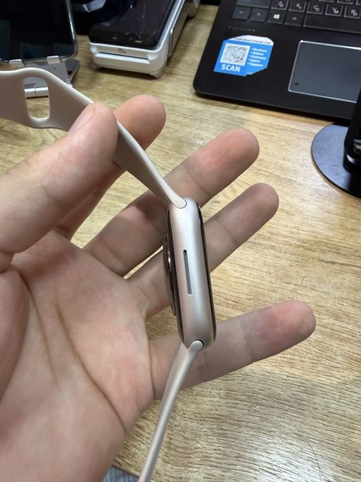 iwatch 8 45mm batareya 100%, silver