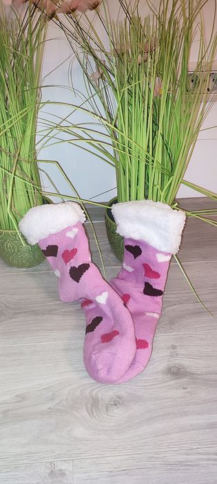 Șosete cu talpă antiderapantă Sterntaler - Inimioare, 35/38 mărimea, r