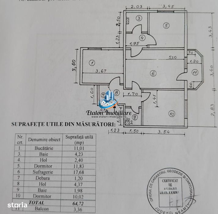 Apartament 3 camere, 2 bai, Orion Darmanesti