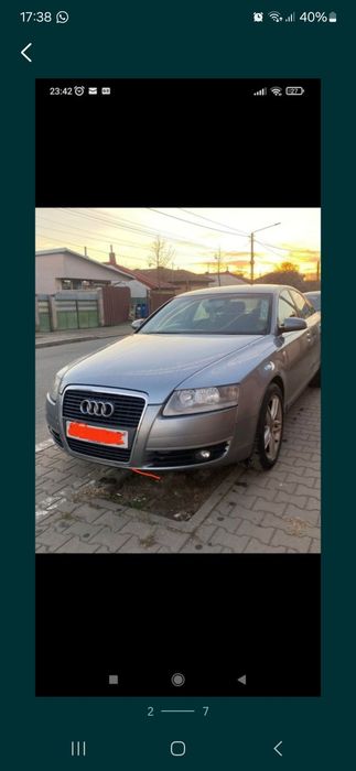 Aripi bara spate usi  Audi a6 c6 cod culoare LY7G