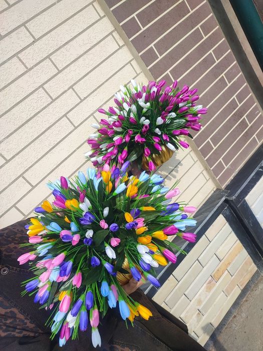 Dekerativniy gullarimiz sotiladi zakazgayam yasab beramiz