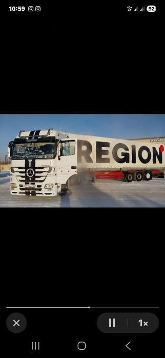 Тент на полуприцеп Kogel.