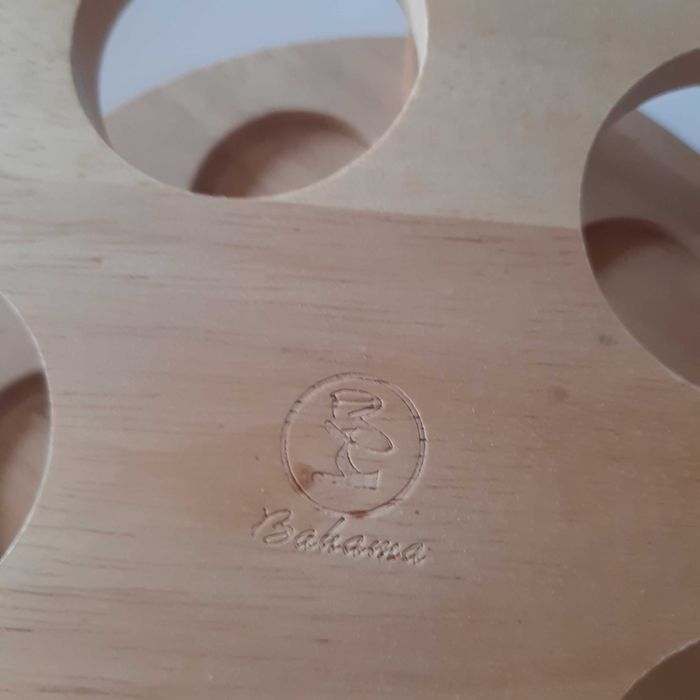 Въртяща стойка за подправки - естествено дърво