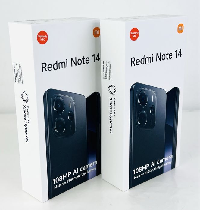 НОВ! Xiaomi Redmi Note 14 256GB 8RAM Black 2г. Гаранция!