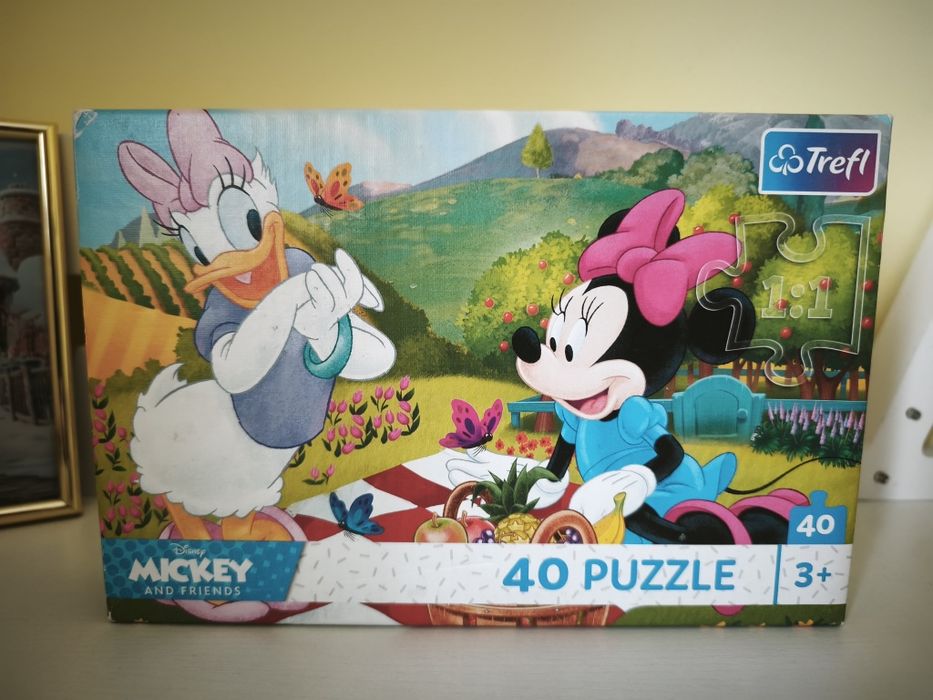 Puzzle Trefl copii, 40 piese + 24 piese maxi, stare foarte bună