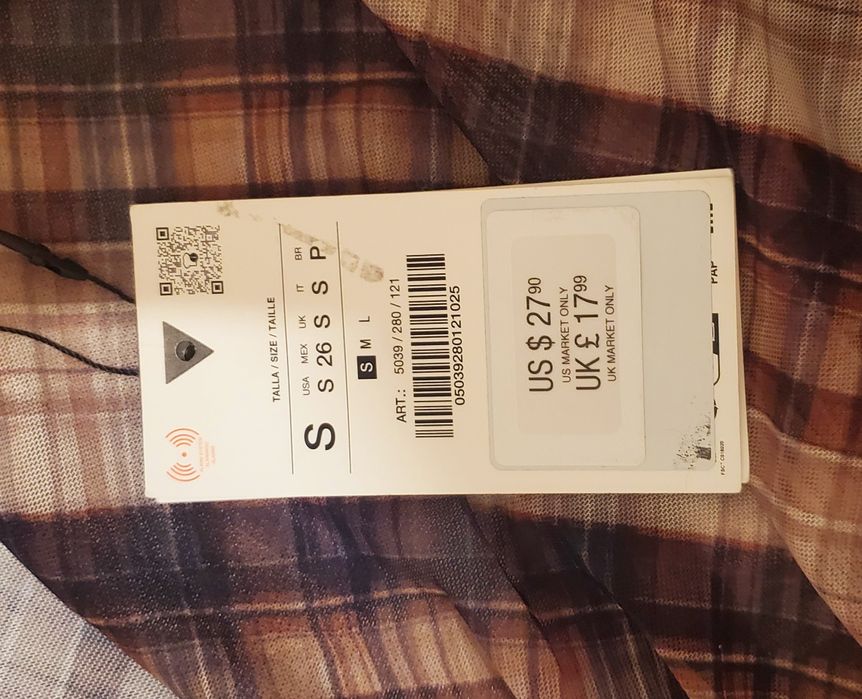 Bluza Zara semitransparenta, mulata, marimea S, cu eticheta