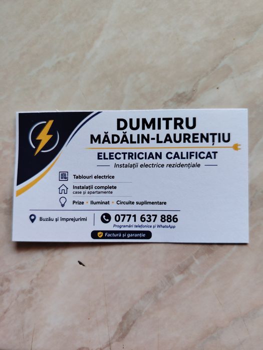 Electrician Autorizat Buzău (Scurtești / Vadu Pașii/Județul Buzău)