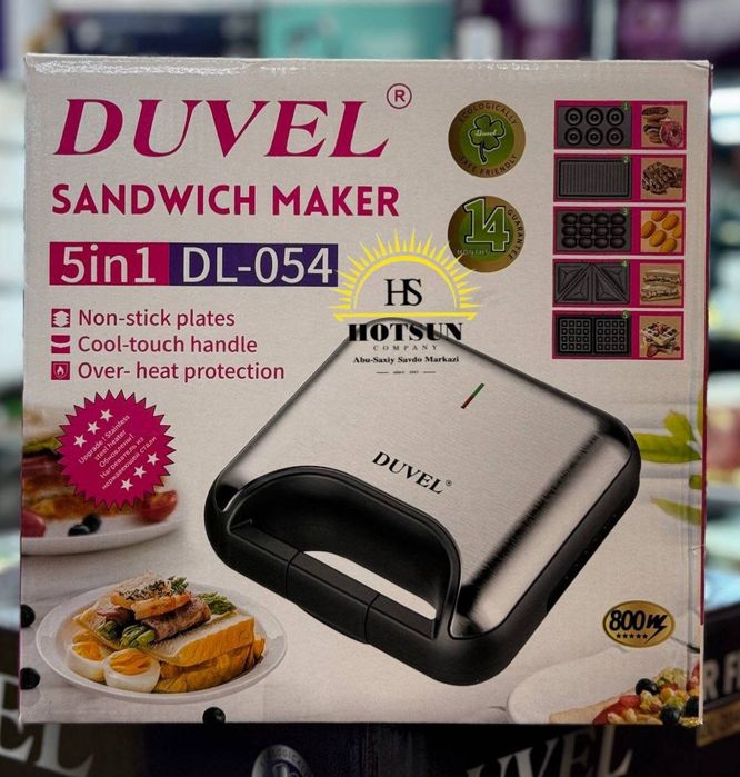 Тостер DUVEL DL-054 5-в-1, 800 Вт