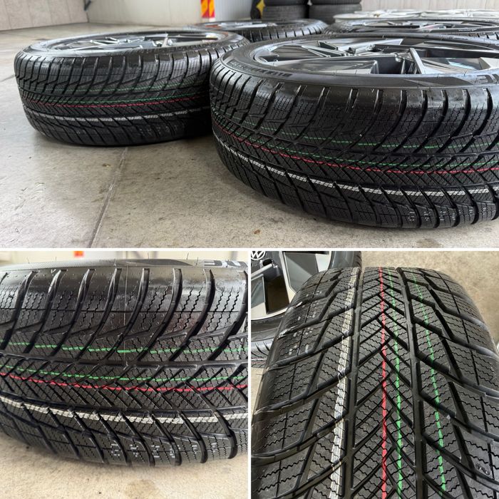 4бр. ЧИСТО НОВ КОМПЛЕКТ 18” Джанти “EAST DERRY” 5х112 + Зимни Гуми 215/55R/18 *BRIDGESTONE* за  -VW ID3/VW/CUPRA/SKODA/SEAT/VAG-