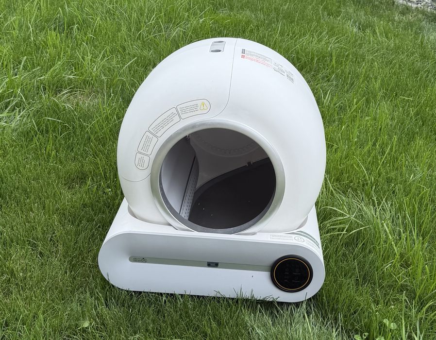 Litiera Automata Smart Pisici Grunluft® PurrfectLitter, Auto-Curatare, Sterilizare Automata UV, Senzori Ambientali, Aplicatie Mobila