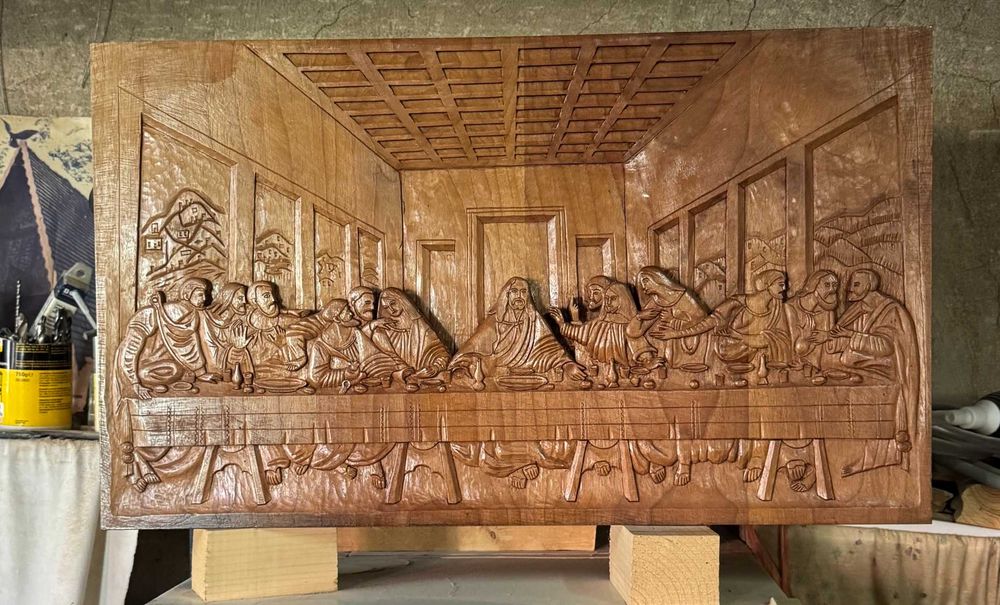 Тайната Вечеря - Дърворезба