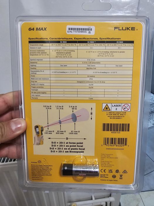 Termometru cu infraroșu Fluke 64 MAX