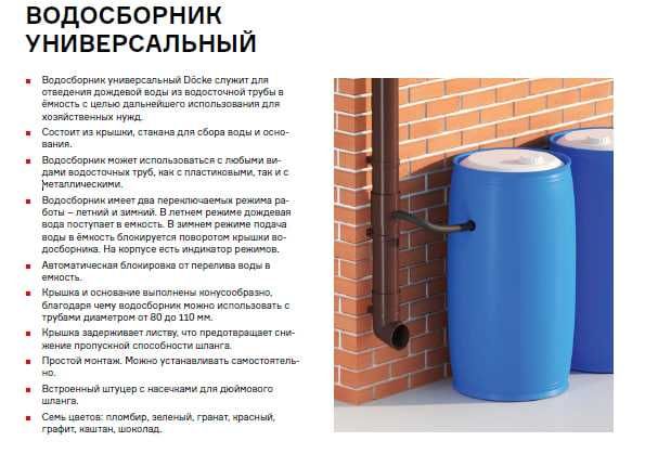 водосточная система ПВХ DOCKE