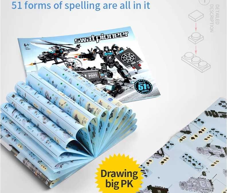 Joc tip Lego SWATT Pioneer 862 piese