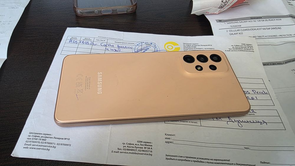 Samsung Galaxy A33 5G 128GB dual sim A336 Праскова