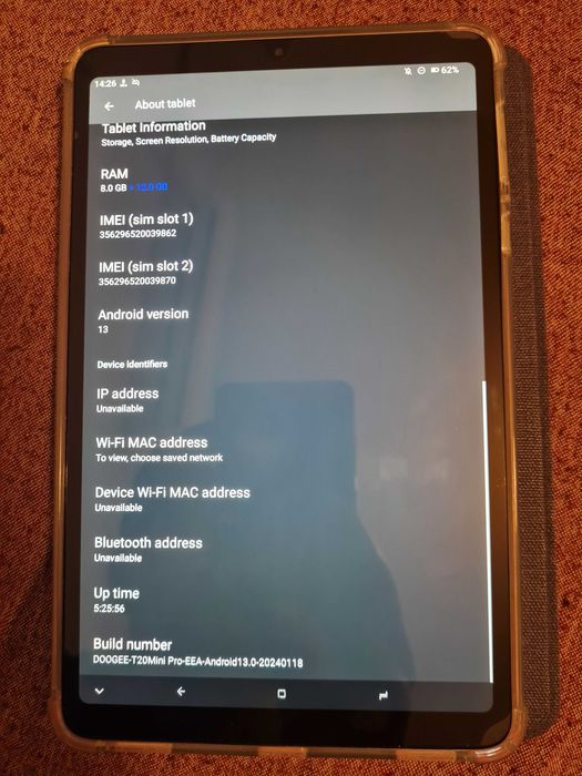Dodgee Tablet t20 pro 256gb