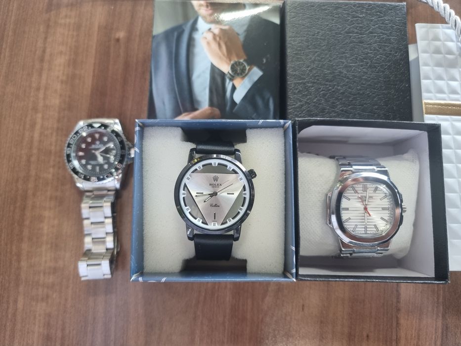 наручный 2 часы с подарком — ролекс-стайл, срочно