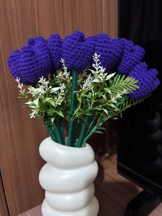 Ръчно плетени цветя