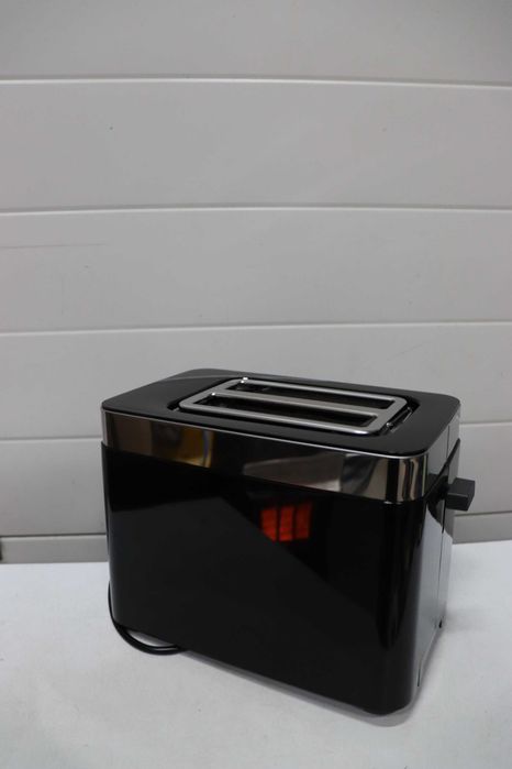 Тостер Graef TO 62, 1000 W, 2 филийки, черен/сребрист