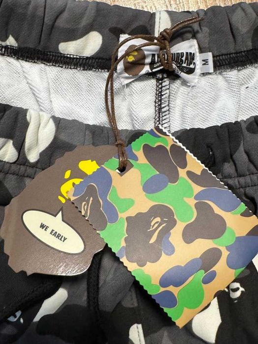 Bape Double Side Shark "Glow in the Dark" Black Camo Shorts