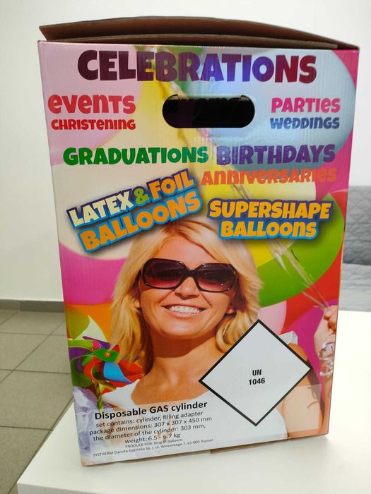 Butelie heliu 80 BALOANE! Livrare gratuita In Bucuresti!