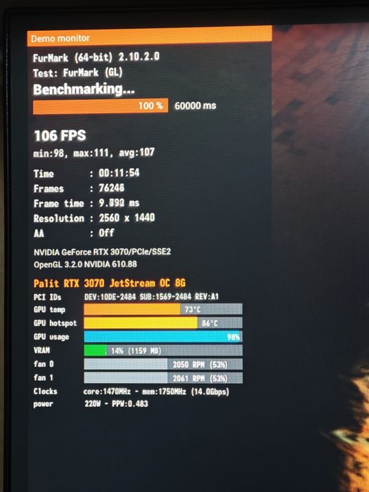 RTX 3070 Palit Gaming Pro