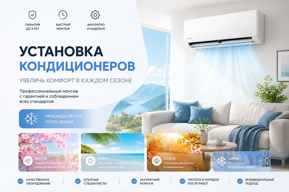 Установка Кондиционера