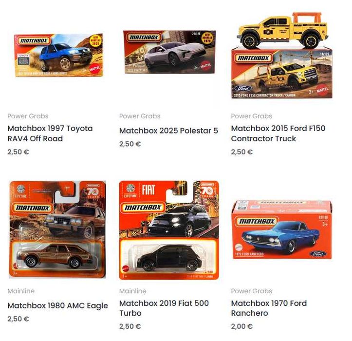 Matchbox, MiniGT, Sparky, Tarmac Works, Tomica, Welly (1:64 нови)