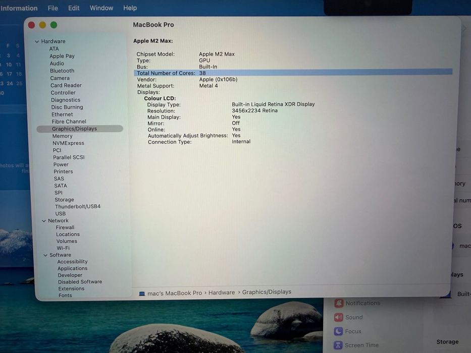 НОВ MacBook Pro 16" M2 MAX 12-Core CPU, 38- Core GPU, 32GB RAM, 1TB SSD