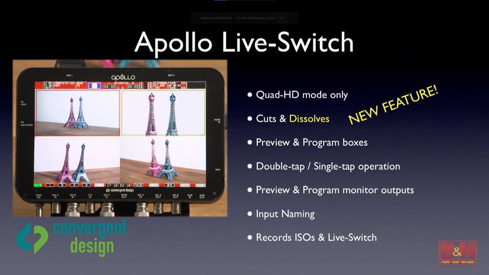 Recorder + Switcher + Mixer Odyssey 7Q+ RAW Bundle, Apollo Option, Titan Extract