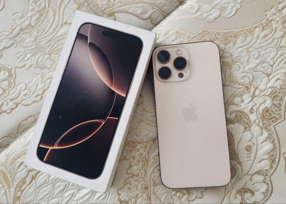 Iphone 16 pro. Max. 256 gb. Емкость 93% 1 та есим 1 сим