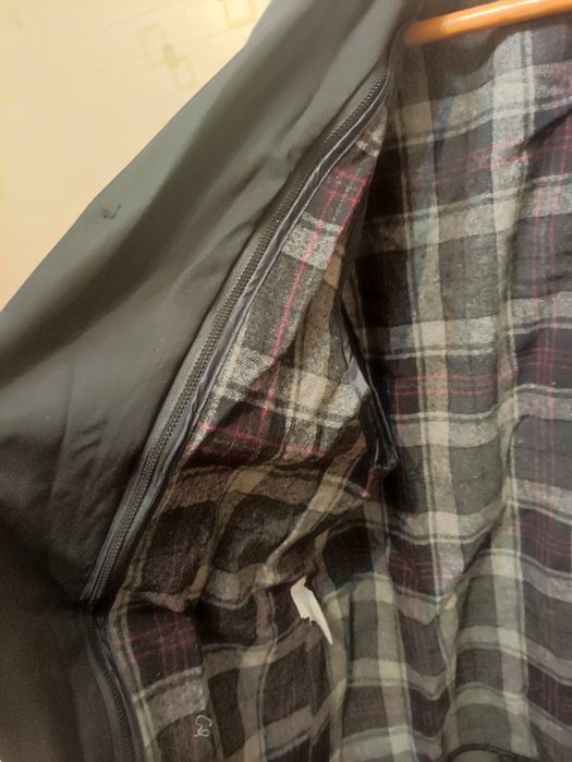 Муж. черный утеп плащ 46- 48 р.