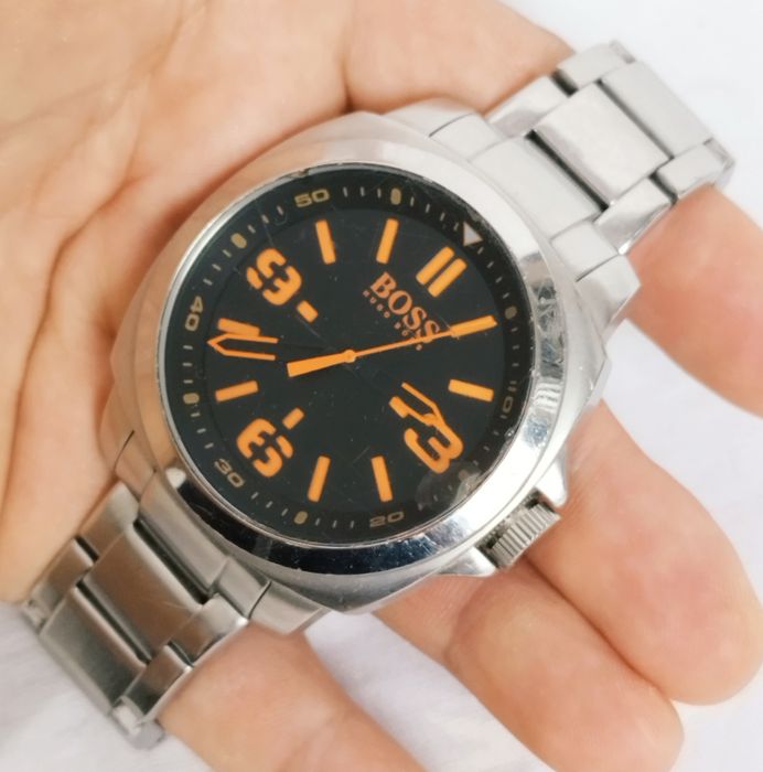 Ceas Barbatesc Hugo Boss Orange cu cuarț, carcasă și curea din oțel