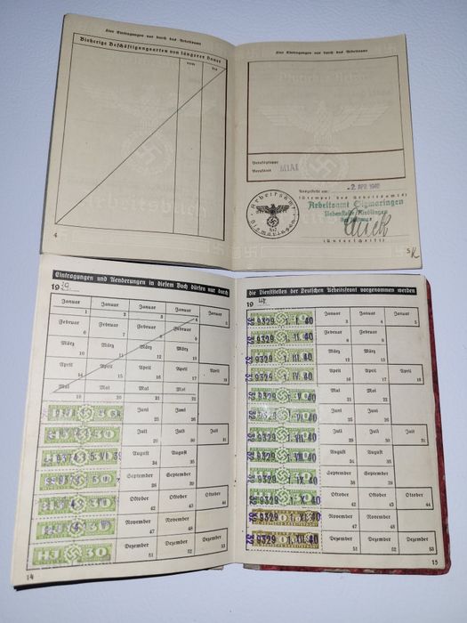 Carte de muncă din timpul lui Hitler