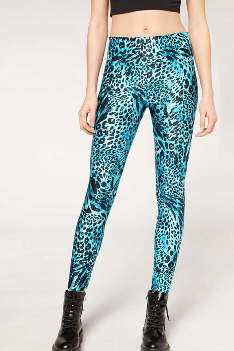 Клин Calzedonia с леопардов принт и лъскав ефект