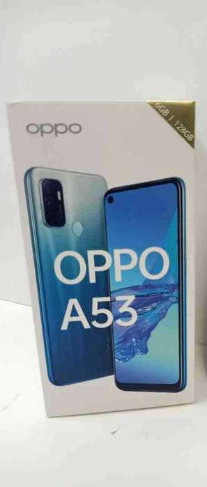 Telefon Oppo A53 128GB 4G Dual Sim 6.5" Fancy Blue, Electric Black negru Nou Sigilat