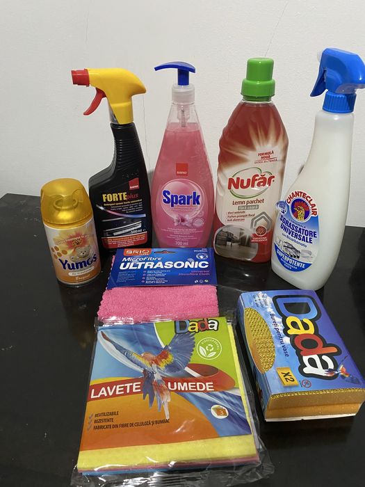 Kit de curatenie diferite produse