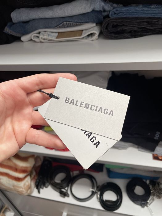 Balenciaga Taped T-Shirt ‘Faded/Black/White/Red’