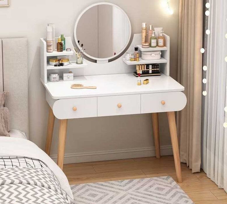 Туалетный столик с ящиками косметический стол трюмо консоль для макияж