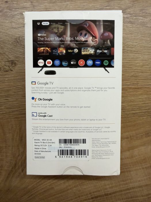 Xiaomi TV Box S 3rd Gen 4K Ultra HD Google TV