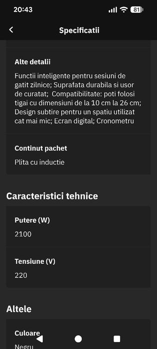 Plita inductie Tefal EveryDay Slim