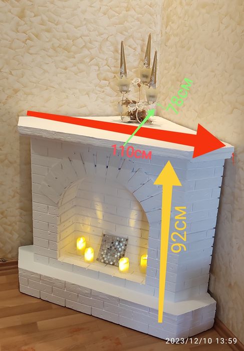 Фальш камин угловой