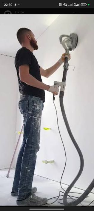 Буёк,краска сепамиз.Безвоздушная покраска стен, потолка. Офисы фасад.