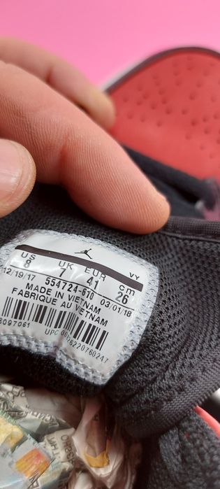 Jordan 1Mid Gym Red Black номер 41 Оригинални мъжки кецове